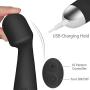 Personal Wand Massager for Women, Mini Powerful Handheld with 10 Speeds 20 Vibration Patterns, Cordless Rechargeable Quiet Bullet Head Massager for Body Back Neck Shoulder Sore
