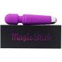 Personal Cordless Massager Wand by MagicStick Handheld Waterproof + Powerful Motor and High Quality Silicone Great for Therapeutic Massage and Relaxation 20 Vibration Patterns + 8 Speeds Mini (Purple)
