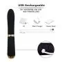 Wand Vibrator for Women, 10 Vibration Patterns G-spot Vibe, USB Rechargeable Cordless Clitoral Stimulator, Waterproof Vibrating Massager, Non-Toxic Sex Toys for Couples