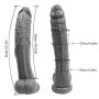 Ieshabrook-1 Hùgè Sǒft Stǐck, Hands-Free Play Wand Shaking with Suction Cup (31cm/12.2 Inch)
