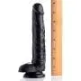 Easy Entry 8 Inch Slim Dildo with Balls, Black Easy Entry 8 Inch Slim Dildo with Balls, Black