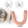 Vibrant Double-Headed Wand Skin Touch Real Experience Interactive Relaxation Massager Waterproof Easy to Clean Scene Props