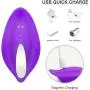 Invisible Wireless Remote Underwear 9 Frequency Silicone Vibrantor Waterproof USB Rechargeable Adullt Toys for Women Couples(Purple)