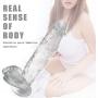 WLPLODS Secret Delivery Inflatable Lifelike Massage Perfect Toy for Beginners Discreet Package Flexible Soft Perfect Toy WLPLODS (Color : Crystal)