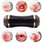 Multi Sucking Moeds Tongue Vibrate Toy Oral Tongue Simulator USB Rechargeable Automatic Telescopic Sucking Male Massager Toys for Men
