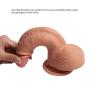 Double Layered Dildo 7.87 Inch Hyper Realistic Dual layer Liquid Silicone Penis with Suction Cup