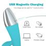 QWG Vibrator Personal Wand Massager Handheld, G Spot Massaging Wand Adult Sex Toy for Women, Clitoris Vagina Stimulator, Waterproof Rechargeable Dildo Vibrators with Dual Motors, 10 Vibration Modes
