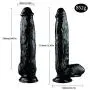 Lifelike Wand 11.8-inch PVC Toy Suitable for Beginners Soft and Odor-Free Strong Sucker Hands-Free Interactive Play Anniversary Gift (Color : Black) Lifelike Wand 11.8-inch PVC Toy Suitable for Beginners Soft and Odor-Free Strong Sucker Hands-Free Interactive Play Anniversary Gift (Color : Black)