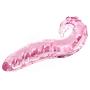 (J52) Natural Crystal Traditional Glass Wand -Anales Trainer Back Massage for Women Female Men Beginners (Pink)