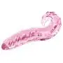 (J52) Natural Crystal Traditional Glass Wand -Anales Trainer Back Massage for Women Female Men Beginners (Pink)