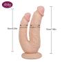Unisex Double-Ended Headed Toy Huge Flexible Dual Easy to Clean Density Rod for Women Men Comfort (7.5 Inch)