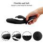 Rabbit Vibrator Dildo with Bunny Ears for Clitoris G-Spot Stimulations 10-Speed Dual Motors Sex Toys for Women Couple-Black