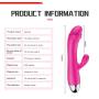 Family Sports Health Wireless Waterproof Massager 30 Kinds of Silent Vibration Mode and USB Magnet Charging Safer and Convenient(Rose Red)