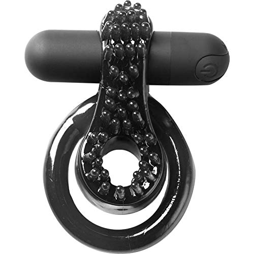 Maia Toys Jagger- Rechargeable Vibrating Erection Enhancer (Black)