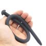 SENZHU Silicone Urethral Sounds Mushroom Head Black 35cm Super Long Chastity Urethral Dilators Urethral Sounds Penis Plug Stretching with Different Size (7Pcs)