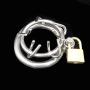 GKWJD-Chástí-ty Belt Cock Lock Wearable Removable Male Device Chasteness Stainless Steel Metal Protector Panties for Men Beginners D238 (Size : 40mm)