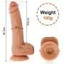 Realistic Dildo for women with Flared Suction Cup liquid Silicone Dildo Flexible real Penis Dong for Hands-free Vaginal G-spot and Anal Play sexy toy for female Masturbation with real experience Realistic Dildo for women with Flared Suction Cup liquid Silicone Dildo Flexible real Penis Dong for Hands-free Vaginal G-spot and Anal Play sexy toy for female Masturbation with real experience