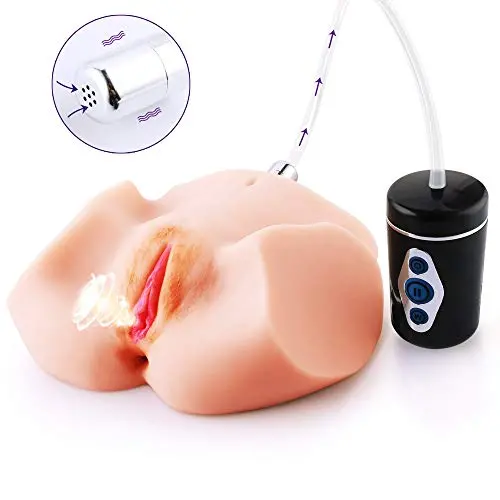 SINLOLI Realistic Pussy Anal Ass Male Masturbator with Sucking and Vibrating Device for Intense Stimulation,Life Size Sex Toy with Two Holes for Male Masturbation SINLOLI Realistic Pussy Anal Ass Male Masturbator with Sucking and Vibrating Device for Intense Stimulation,Life Size Sex Toy with Two Holes for Male Masturbation