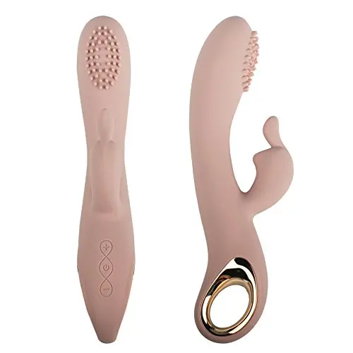 Luv Sensation G-Spot Clitoris Rabbit Vibrator, Waterproof Rechargeable Stimulator Massager Sex Toy with Soft Silicone and Different Vibrating Level Grey Luv Sensation G-Spot Clitoris Rabbit Vibrator, Waterproof Rechargeable Stimulator Massager Sex Toy with Soft Silicone and Different Vibrating Level Grey