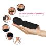 Wireless Mini Handheld Wand Massager with 12 Silent Frequency Modes, Personal Waterproof Rechargeable Power Massager for Relieving Body Muscle Soreness (NL-Black)