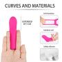 Clitorial Stimulator Women Finger Vibrator with 9 Vibration Modes Textured Head for Clitoral Vagina G-spot Nipple Anal Stimulation, Rechargeable Waterproof Adult Sex Toy for Women Couples (Pink) …