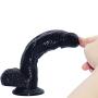 Lfcmf Realistic Real Soft Dîldɔ Waterproof Relax Massage Tools Ultra Soft PVC for Women Female Couples (Color : Black)