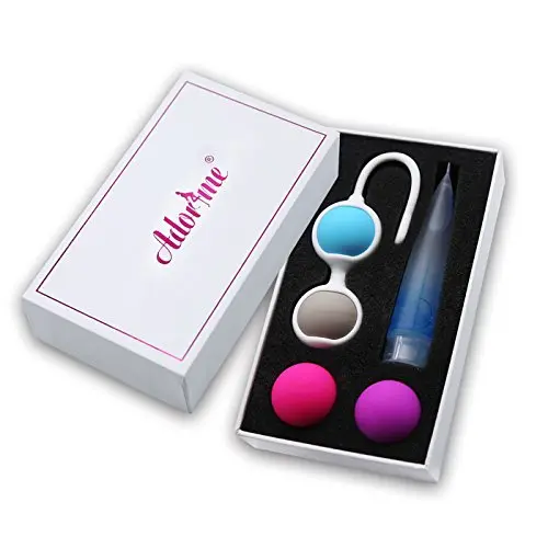 Adorime Kegel Exercise Weights - Ben Wa Kegel Balls Weighted Exercise Kit for Beginner - Doctor Recommended Tightening Training System for Women, Bladder Control & Pelvic Floor Exercises (4-Piece Set) Adorime Kegel Exercise Weights - Ben Wa Kegel Balls Weighted Exercise Kit for Beginner - Doctor Recommended Tightening Training System for Women, Bladder Control & Pelvic Floor Exercises (4-Piece Set)