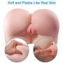 Male Masturbator Doll Sexgene 3D Silicone Realistic Masturbator Doll with Pussy Vagina Anal Ass Sex Toys for Men Lifelike Male Masturbation Suction Cup with 2 Hole (22.04lb)