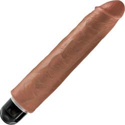 Pipedream King Cock Vibrating Stiffy, 10 inch, Tan