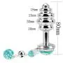 Buutt Plug with Crystal Pendant Próstāte Massager Amal Plնg Toys for Men Woman Stainless Steel Products