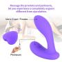 XINGHAOYA Male Vibrating Prostate Massager Anal Sex Toys 2 Powerful Motors and 10 Stimulate Patterns-Wireless Remote Anal Vibrator Butt Plug for Unisex Men (Purple)