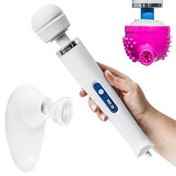 Wand Pals 3 PC Vibrator Sex Toy Bundle for Women - Pearl Clitoral Stimulator + Cordless Wand Massager + Tri Buzz Wand Attachment (3 Pc Bundle)