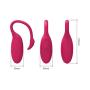 Cugap Bluetooth Remote Control Vibrator App Personal Intelligent Massage~Hot Red