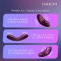 SVAKOM Echo Mini Rechargeable Luxury Women Clitorial Vibe Clitorial Stimulation Vibrator New Sex Toy Female Fetish Toys for Women Stimulator Foreplay G-spot Masturbation for Students(Violet/Pink