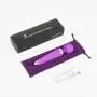 COCHING Cordless Electric Wand Massager G Spot Stimulation Vibrator for Women 100% Waterproof Rechargeable Powerful Massage Wand with 16 Speed Vibrating Patterns Muscle Aches Whisper Quite – Purple