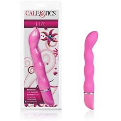 CalExotics Lia 10-Function Waterproof Silicone G Contour Magic Vibe Vibrator Massager - PINK