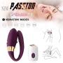 Invisible Wireless Rechargeable Mini U Shaped Couple Love Stimulation Wireless Vibrating Toy with Strong Patterns Handsfree USB Waterproof Wand Massager