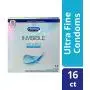 Durex Invisible Ultra Thin Condoms, Ultra Sensitive- Ultra Fine, Natural Latex With Lube and Reservoir Tip. Durexs Thinnest Condom for Men, HSA Eligible, 16 Count