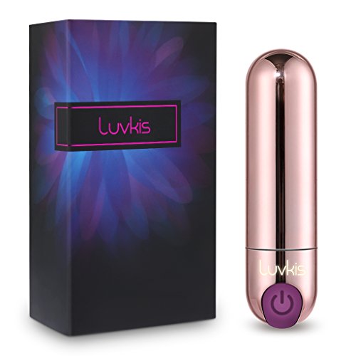 Mini Wireless Clitoris and G-Spot Stimulator for Adult Sex Play, with USB Charging, Luvkis 10 Magic Patterns Powerful Wand Massager, Waterproof, Powerful but Quiet, Pocket Size for Traveling Vibrant