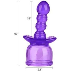 Massager Attachments, Massager Accessories Attachment Silicone, Purple