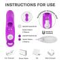 Mini Finger Vibrating Sucking Toys with 9 Thrusting & Sucking Modes,Female Oral Tongue Stimulator Waterproof Handheld Wand Massager with Vibrating, 100% Medical Silicone,USB Rechargeable