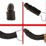 Penis Sleeve Extender Reusable Condom Membrum Penis Case Cover Dick Overstriking Erection Ipsism Sexual Intrest Stick Wand Fun Rod