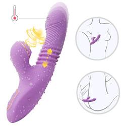 Thrusting Licking Tongue Vibrate Clit Toy Oral Tongue Simulator, Rechargeable G Spotter Vibrant Multi Speed Clitorial Sucking Toy for Woment-Shirt