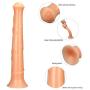 Padgene 16.5" Realistic Horse Dildo Extra Long Soft Huge Penis Sex Toy with Strong Suction Cup Curved Shaft for Hands-free Vaginal G-spot and Anal Prostate Play