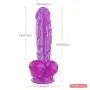 HAPPYWO Womens 9.1-Inch Silicone Soft-Ďîldɔ, Realistic Texture and Real Touch Toys Beginners - Cute Purple