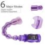 Vibrating Anal Beads 6 Frequency Vibrations Unisex Silicone Butt Plug Flexible Waterproof Prostate Massager for Men Women Sexbaby
