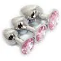 Eastern Delights 3 pcs Steel Attractive Butt Plug Anal BDSM Jewelry, 3 Size Same Color Eastern Delights 3 pcs Steel Attractive Butt Plug Anal BDSM Jewelry, 3 Size Same Color