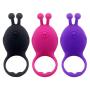 O-GAME Silicone Massage Pěnǐs Ring Exercise Powerful 10 Vibrantion Toys for Men Couple