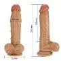8 Inch Dildo Lifelike Silicone Realistic Dual Density Mens Penis Cock Dong Anal Sex Toys for Masturbation 8 Inch Dildo Lifelike Silicone Realistic Dual Density Mens Penis Cock Dong Anal Sex Toys for Masturbation