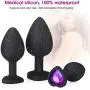3Pcs Anal Plug Training Sets with Chain to Avoid Slipping into Body AILEQI Butt Plug for Beginer Couples Medical Grade Silicone Hypoallergenic